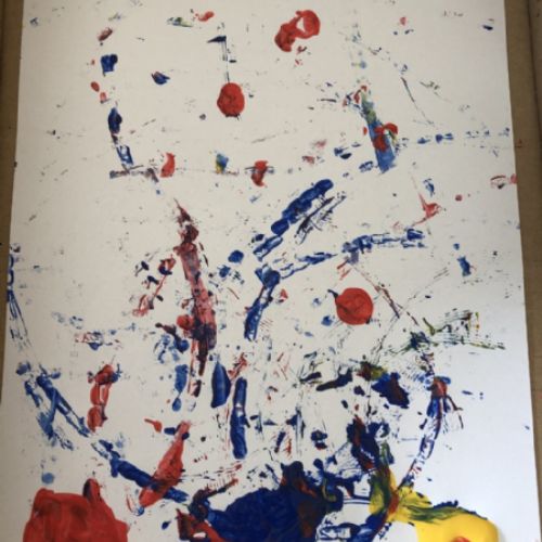 Jack and Sophie tried magnet painting 